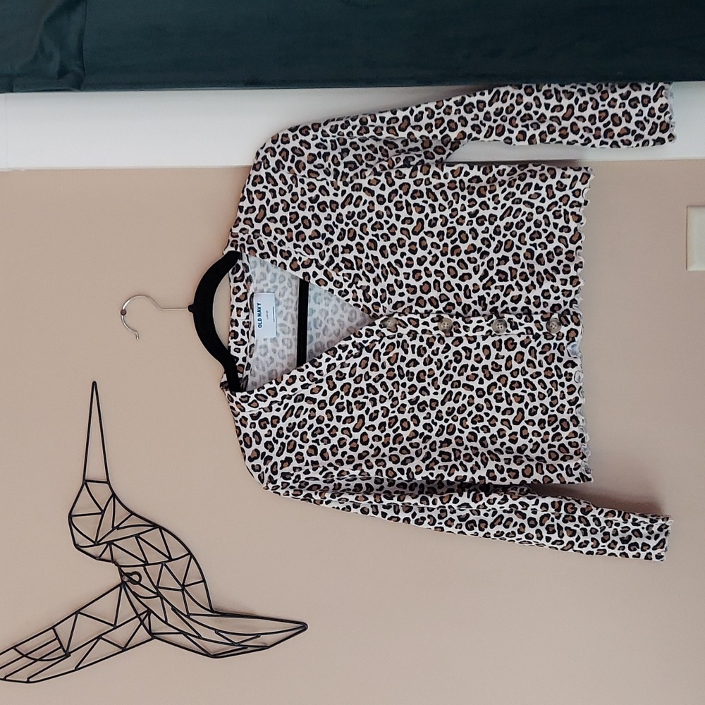 Cheetah leopard print cardigan